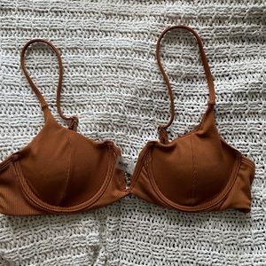 brown shein bikini